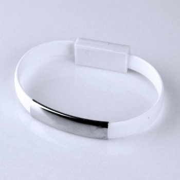 Kabel micro usb Bransoletka biała