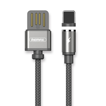 Kabel Remax Gravity magnetyczny RC095i szary iPhone 5/SE/6/7/8/X 1 metr