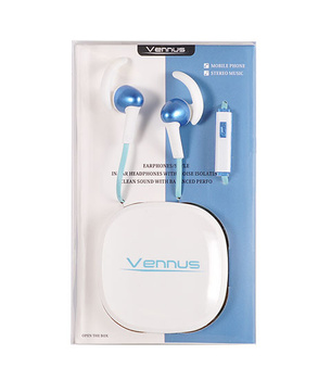 HF 3,5mm Vennus box niebieskie