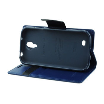 Etui Mercury Sonata Samsung S4 granatowo czarne i9500