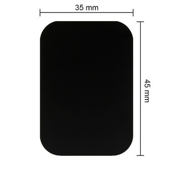 Blaszka do uchwytu magnetycznego prostokątna szara