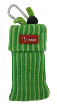 Skarpeta Mobo prążki zielone pionowa