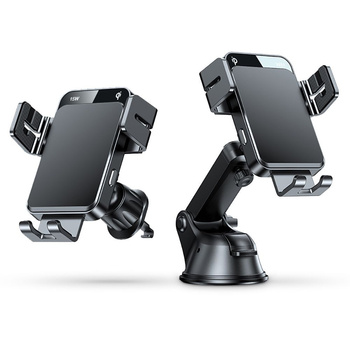 Uchwyt samochodowy Joyroom JR-ZS219 automatyczny z ładowaniem bezprzewodowym Quick Charge 15W mocowany na wlot powietrza + kokpi