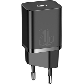 Baseus ładowarka sieciowa Super Si 1xUSB-C PD 20W Power Delivery czarna