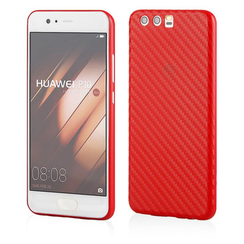 Etui CARBON Huawei P10 czerwone