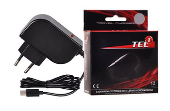 Ładowarka sieciowa micro usb 2A Tel1 + kabel