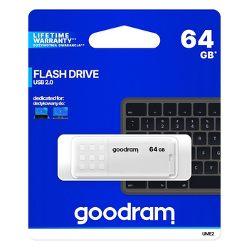 Pendrive Goodram UME2 64gb biały usb 2.0
