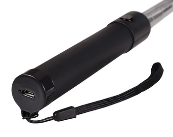 Uchwyt SELFIE PREMIUM czarny z pilotem w rączce - bluetooth