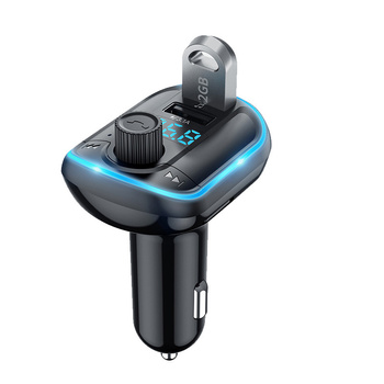 Yesido transmiter FM 2xUSB 3.1A +czytnik micro sd z podświetleniem , BT 5.0