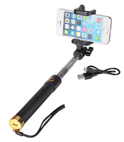 Uchwyt SELFIE PREMIUM złoty z pilotem w rączce - bluetooth