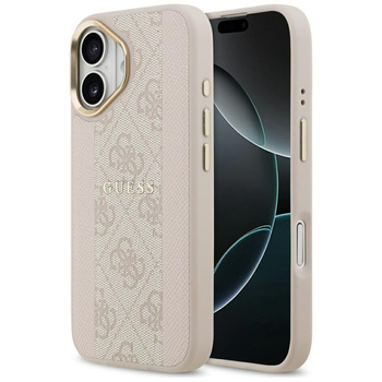 Etui Guess iPhone 17 różowy Stripe z Magsafe GUHMP17SPG4SEMCP