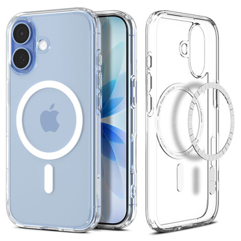 Spigen Ultra Hybrid z MagSafe iPhone 17 clear / white