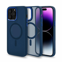 Etui Frosted z MagSafe iPhone 11 granatowe
