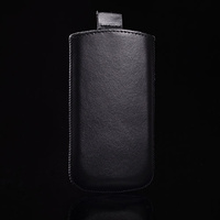 Kieszonka Special Samsung Core + czarna 100% włoska skóra
