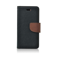 Kabura Book Fancy Samsung Trend + czarno-brązowa