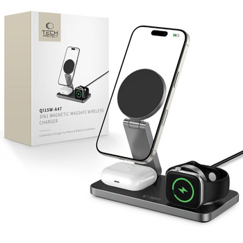 Tech-Protect ładowarka indukcyjna 3w1 A47 czarna