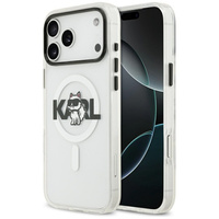 Etui Karl Lagerfeld iPhone 17 Pro transparent IML Choupette Sketch Logo z MagSafe KLHMP17LHGCHGKBT