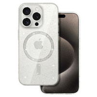 Etui Glitter z MagSafe iPhone 16 Pro clear