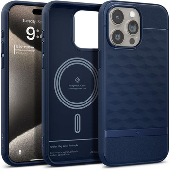 Spigen Caseology Parallax z MagSafe iPhone 15 Pro midnight blue