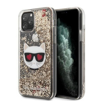 Etui Karl Lagerfeld iPhone 11 Pro Max złote hard case Glitter Choupette KLHCN65LCGLGO