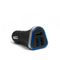 Ładowarka samochodowa Ampere 3 usb 3.1A czarna ACC3U31B