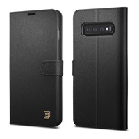 Spigen Wallet La Manon Saffiano Samsung S10+ Plus black