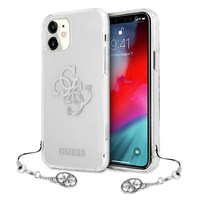 Etui Guess iPhone 11 srebrny hard case Charms Collection GUHCN61KS4GSI