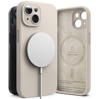 Ringke Silicone z magsafe iPhone 15 stone