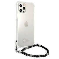 Etui Guess iPhone 12 / 12 Pro 6.1" transparent hard case Black Pearl GUHCP12MKPSBK