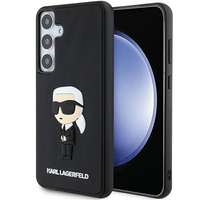 Etui Karl Lagerfeld Samsung S24 czarny hard case 3D Rubber Ikonik KLHCS24S3DRKINK