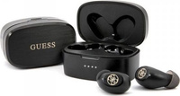 Słuchawki Bluetooth Guess czarne TWS + stacja dokująca  GUTWSJL4GBK