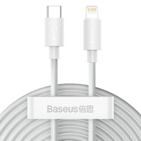 Baseus 2 x kabel usb typ C - Lightning Power Delivery 20W biały 150cm