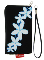Saszetka Mobo Kwiatek czarno – niebieski