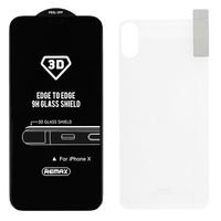 Szkło hartowane Remax Caesar 3D iPhone X przód + tył białe