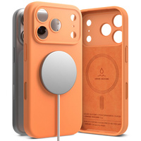 Ringke Silicone z magsafe iPhone 17 Pro tangerine