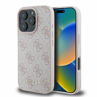 Etui Guess iPhone 16 Pro Max 6.9" różowy 4G Classic GUHCP16XG4GFPI