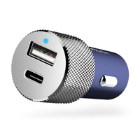 Rock ładowarka samochodowa 1x usb typ c Power Delivery + usb QC 3.0 36W