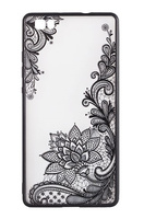 Etui Lace Huawei P8 Lite 2017 / P9 Lite 2017 wzór 4 czarny