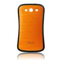 Etui Blun Samsung S3 i9300 pomarańczowe- fala