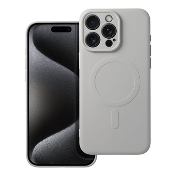 Etui z MagSafe iPhone 15 Pro Max popielate