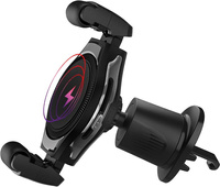 Uchwyt samochodowy eXtreme O-9W z ładowaniem bezprzewodowym 15W montowany do wlotu powietrza