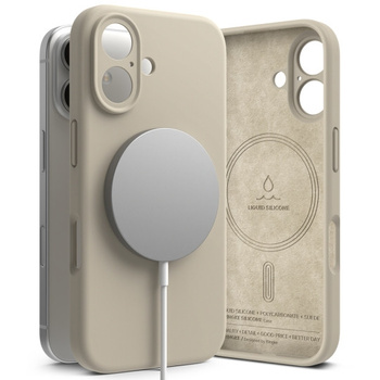 Ringke Silicone z magsafe iPhone 16 stone