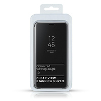 Etui Clear View Samsung A50 czarne