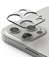 Ringke ochronna nakładka na tylni aparat iPhone 12 Pro Max srebrna