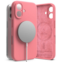 Ringke Silicone z magsafe iPhone 16 pink