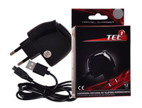 Ładowarka sieciowa micro usb 1A Tel1 + kabel