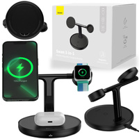 Baseus ładowarka indukcyjna 3w1 20W z magsafe