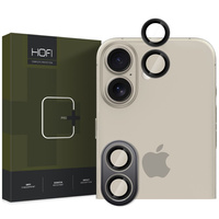 Hofi osłona aparatu iPhone 16 / 16 Plus black / pojedyńcze obiektywy /