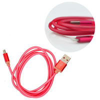 Kabel iPhone 5/6 metal czerwony