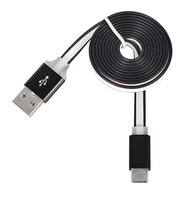 Kabel usb TYP-C czarny /metalowa końcówka